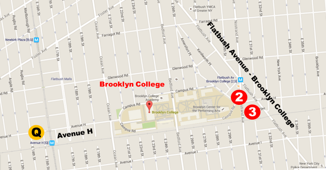 map Brooklyn College