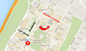 map Teachers College